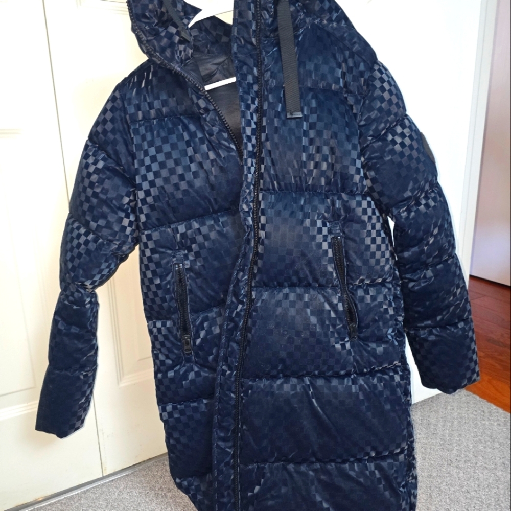 Women's Save The Duck Alas Water Repellent Check Puffer Coat